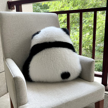 网红熊猫抱枕萌兰和花花腰靠垫可爱沙发女生毛绒儿童客厅装饰生日