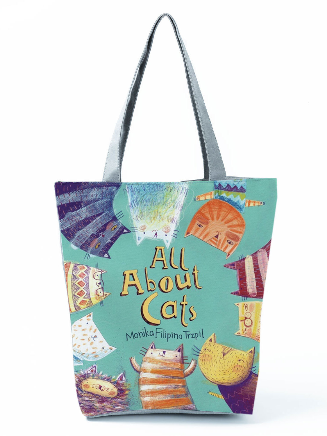 Cat Print Tote 7