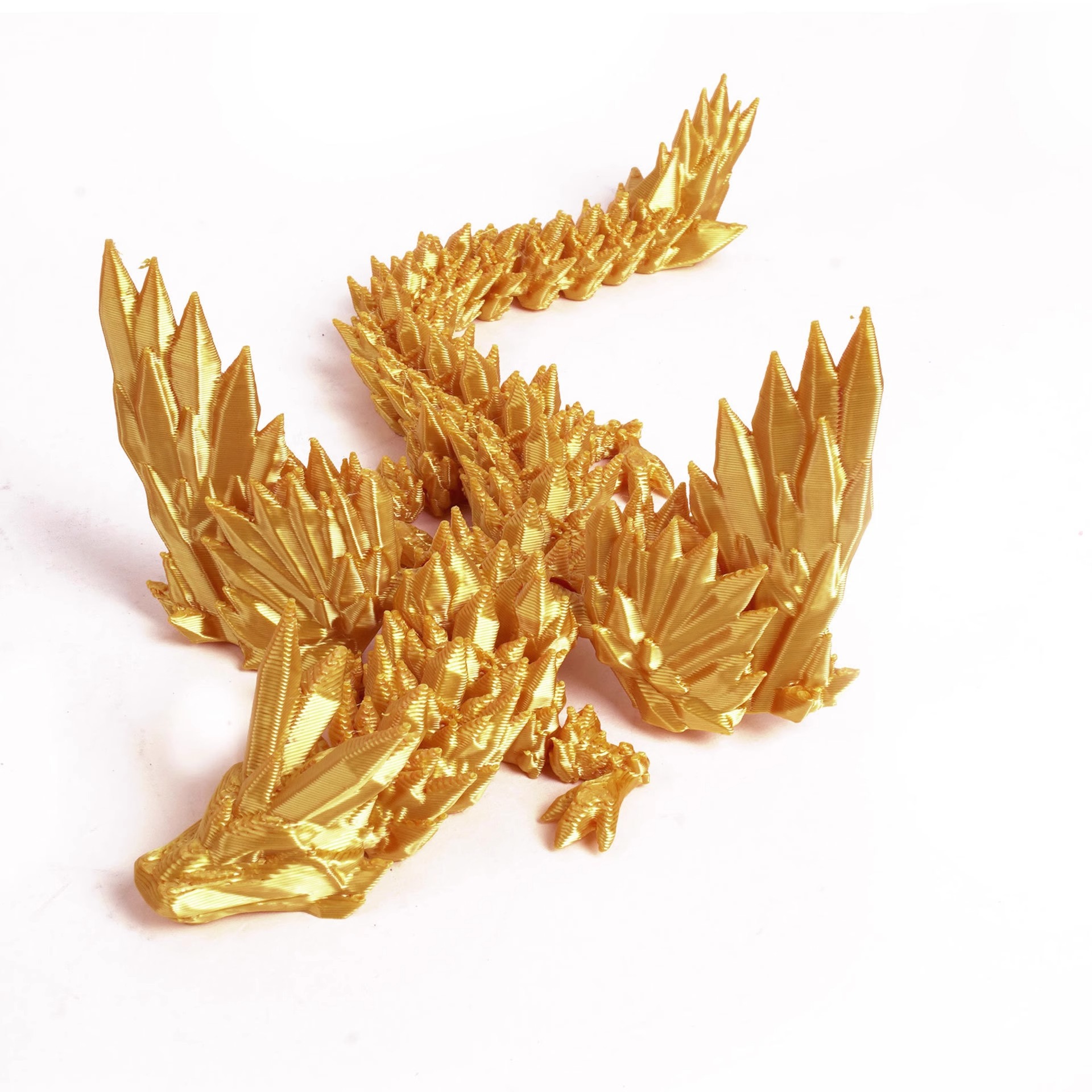 20CM [실크 구리] 크리스탈 플라잉 드래곤