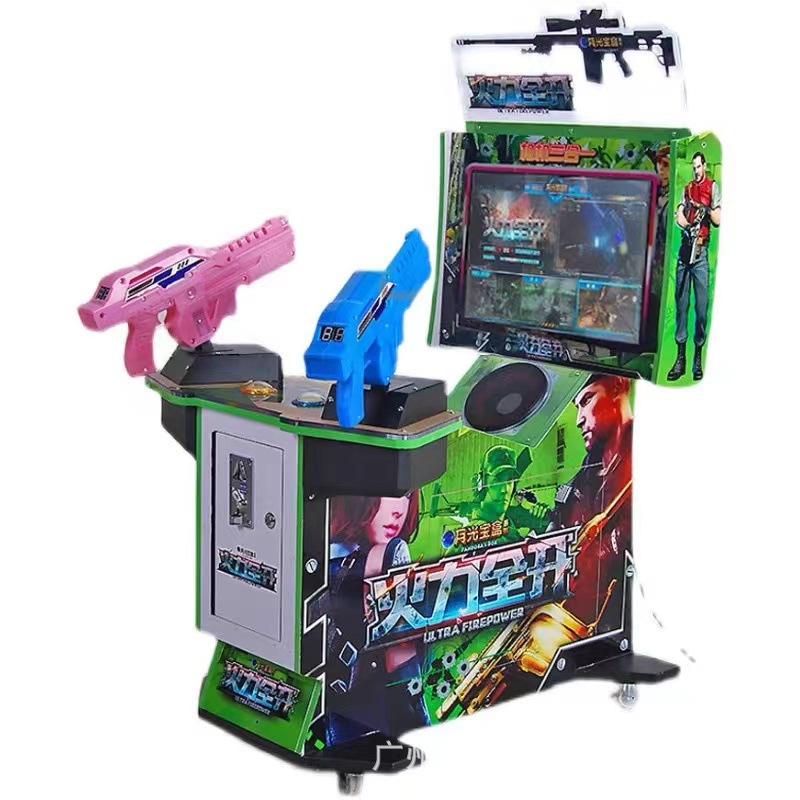 Nueva máquina de juego que funciona con monedas simulación de tiro máquina de pinball gran videojuego comercial Ciudad doble máquina de pistola máquina de juego de disparos
