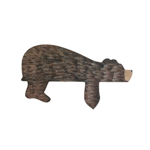 Portable Travel door stopper wooden decorations door top funny animal brown bear three-dimensional safety door stopper