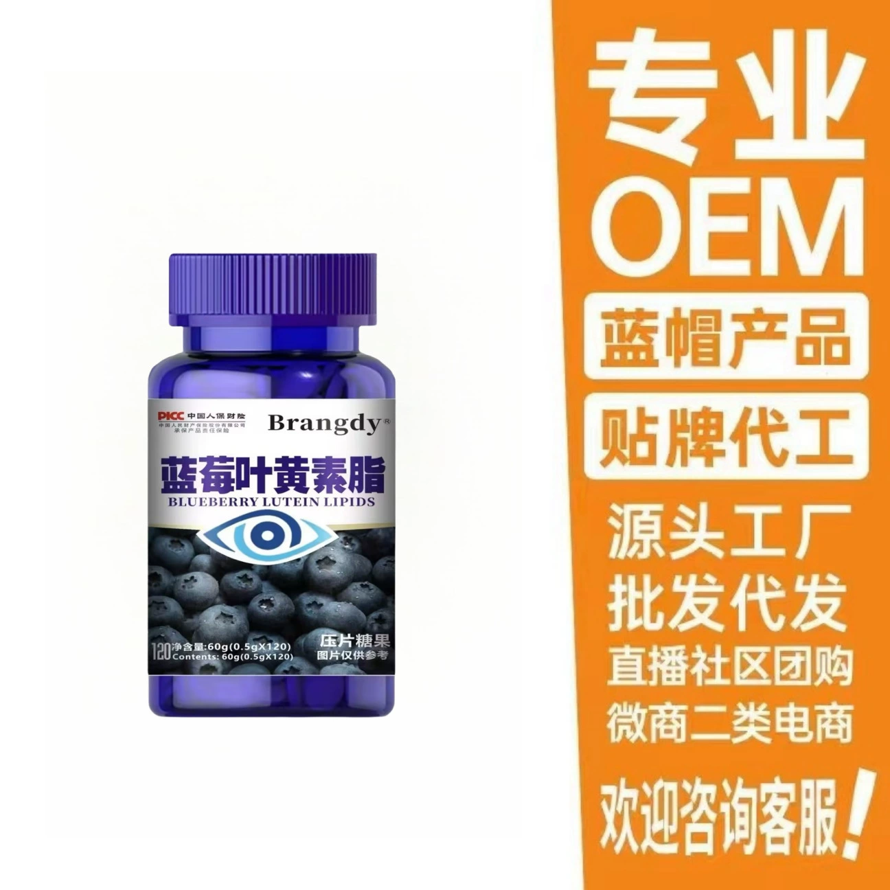 Черничный лютеин липид 0,5*120 таблеток для оптовых волос