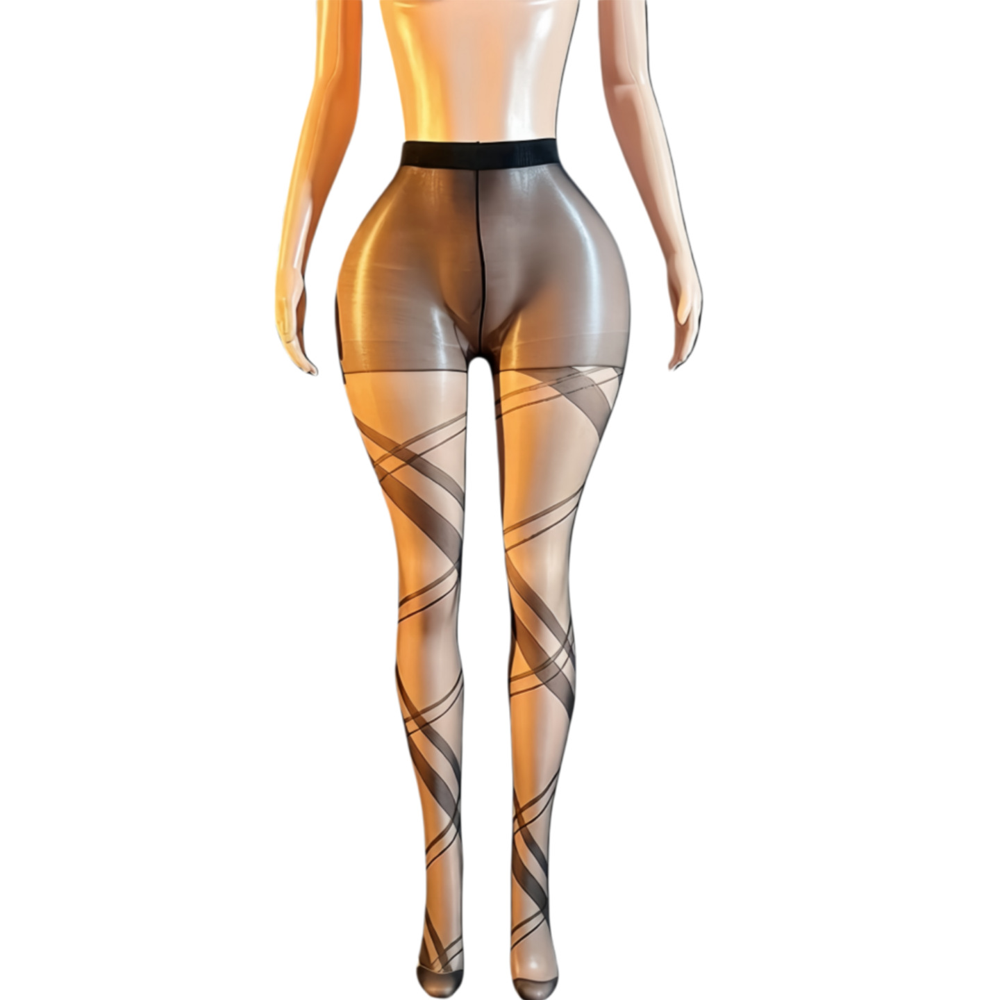 Pantimedias Sexys de Alta Elasticidad Modelo S21 de Nailon Moldeador