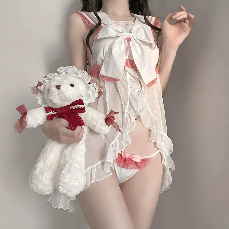 Милое нижнее белье, комплект с бантами, единая форма, стильLolita, косплей
