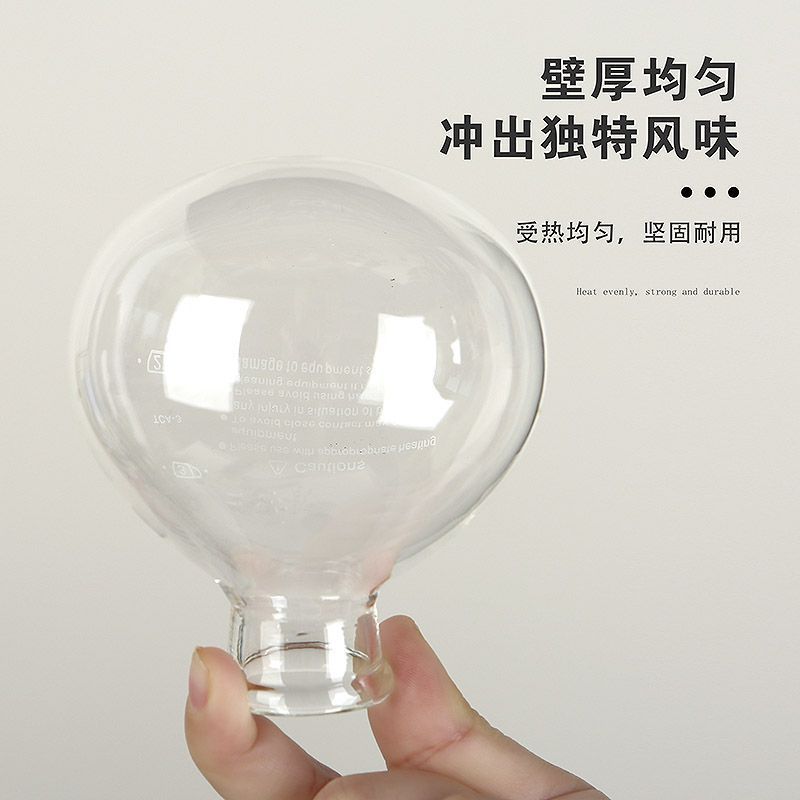 Cafetera de sifón Cafetera de sifón Cafetera de café Manual Kit de accesorios de vidrio superior e inferior Un conjunto completo