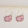 Tide, earrings, fashionable accessory, flowered