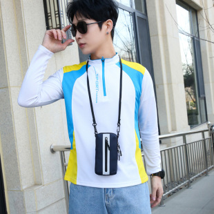 New Compact Portable Small Satchel Fashionable All-match Mobile Phone Bag Men's Business Commuter Mobile Phone Bag Exquisite High-end Men