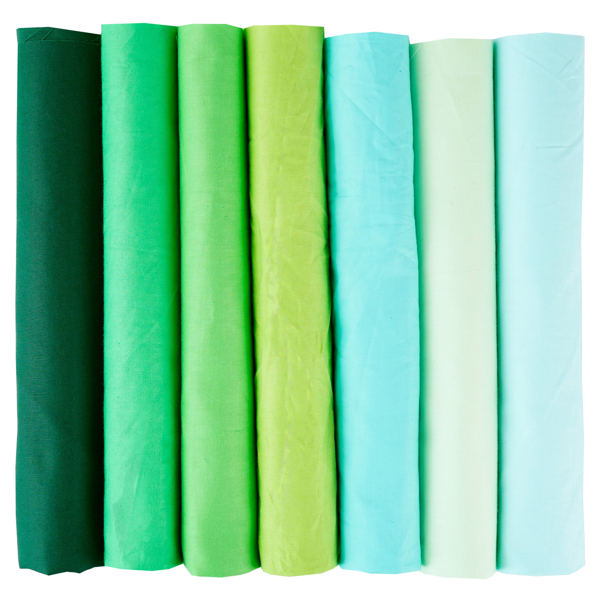 绿色纯色斜纹拼布布组