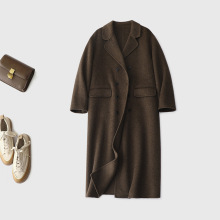 这才是冬日贵妇级大衣 100%澳洲超细羊毛手工双面呢外套