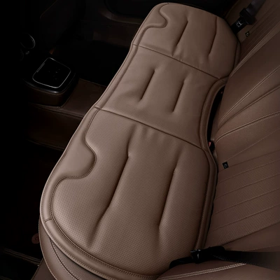 Seat cushion, seat cover: Perforated Breathable Car Seat Cushion, Extended - chestnut-brownthree-seats-in-the-rear-row-1-pack