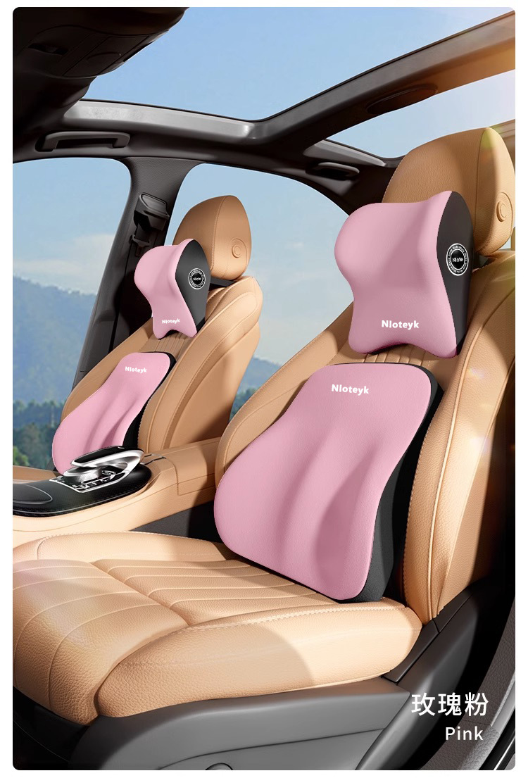 Car Headrest Memory Foam Neck Pillow Lumbar Support Driver's Seat Lumbar Cushion Lumbar Support Car Cervical Pillow Comfortable Support