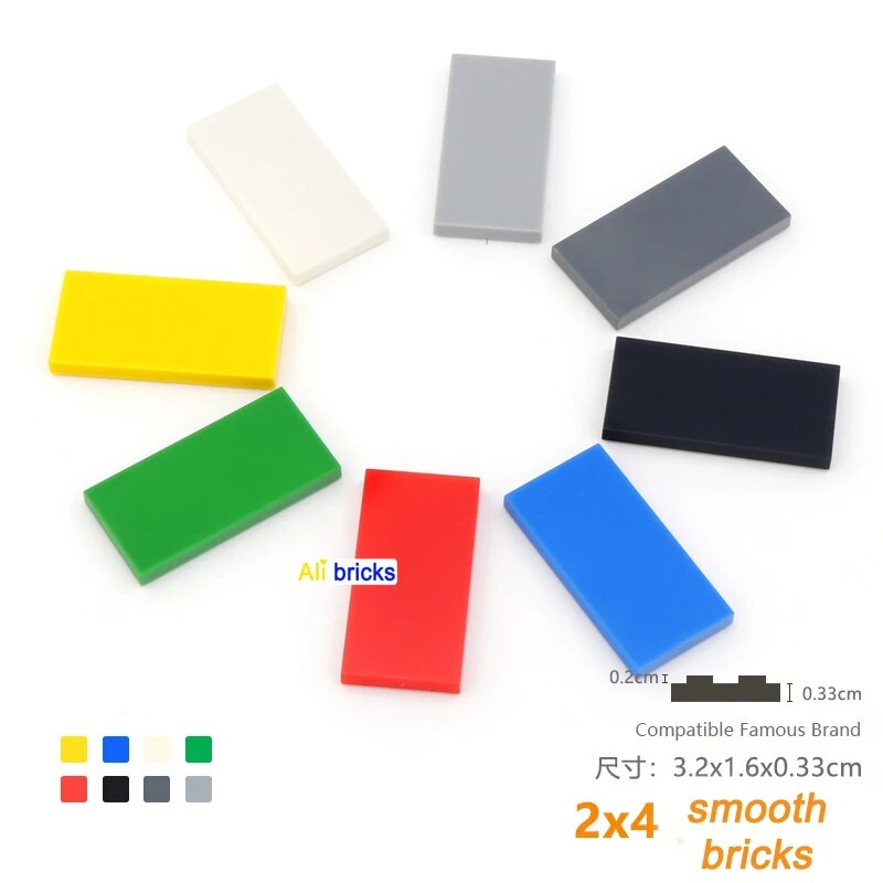 [50g] 87079 Compatible with Lego Small Particle Building Blocks MOC Parts Technology 2X4 Tile Light Panel