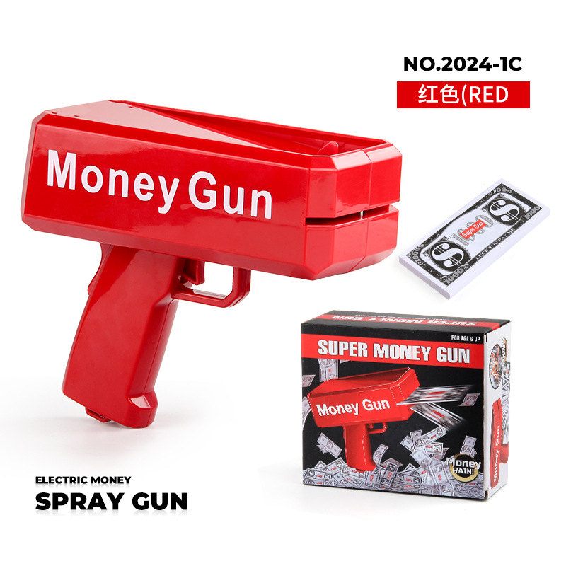 2024-1CMoney Gun 레드 머니 스프레이 건 블랙 박스 347.8g