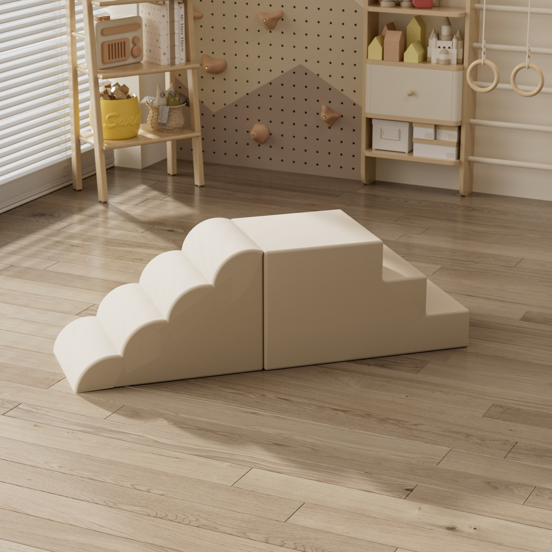 Centro de educación temprana al por mayor transfronterizo, combinación de escalada y deslizamiento de software, entrenamiento de integración sensorial para bebés, tobogán de bolsa suave para interiores para niños