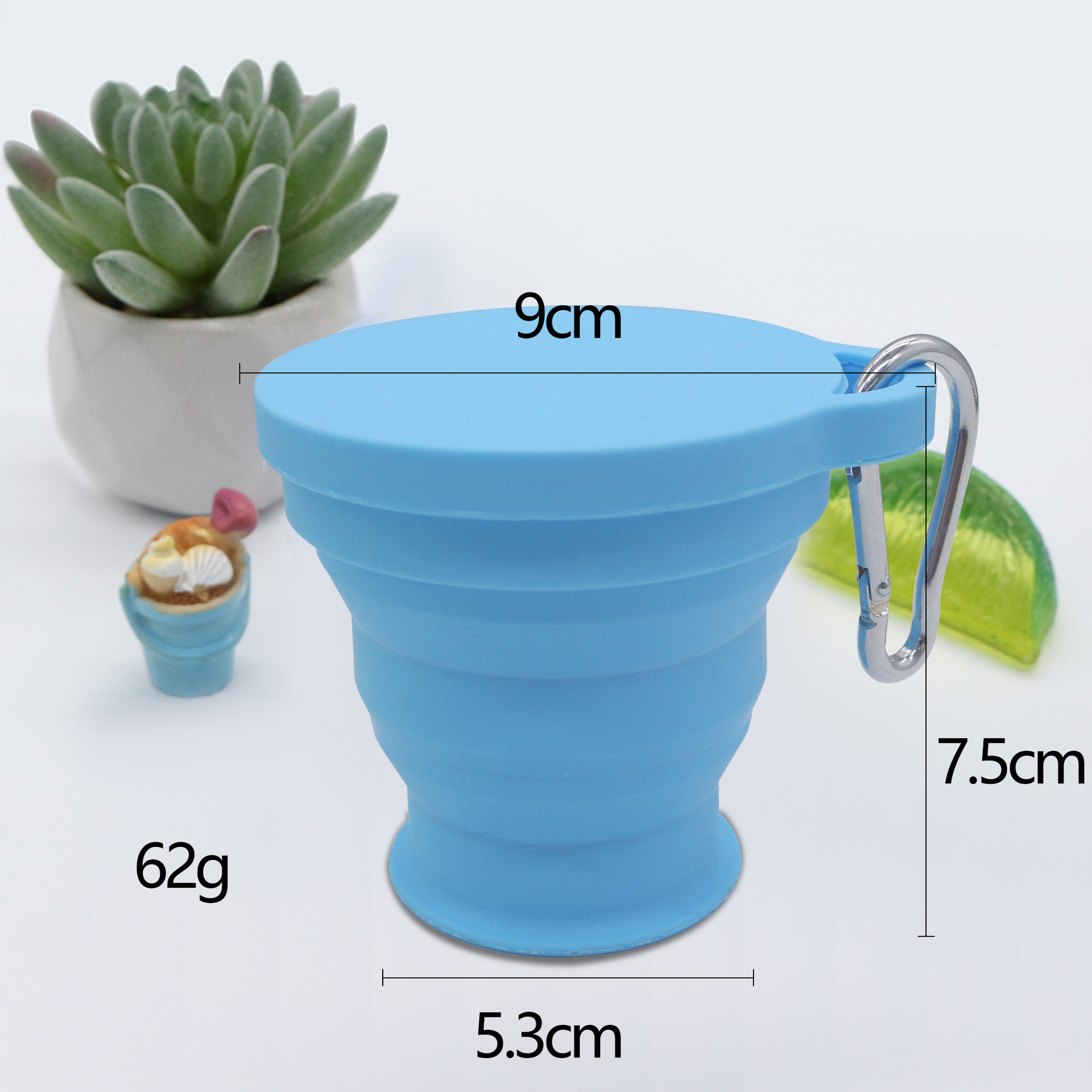 Nuevo 180ml taza de agua plegable silicona garra de gato taza de enjuague retráctil turismo monocromático taza de agua plegable portátil taza