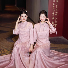 新中式伴娘服女2025高级感小众姐妹团轻奢礼服秀禾伴娘裙伴娘团