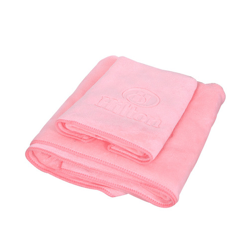 Hilton hotel bath towel and towel two-piece set nano fine fiber set household absorbent bath towel group purchase