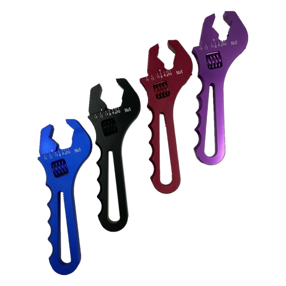 Llave de coche modificada Llave de tubo AN3-AN16 Llave ajustable en forma de V Accesorios de coche modificados