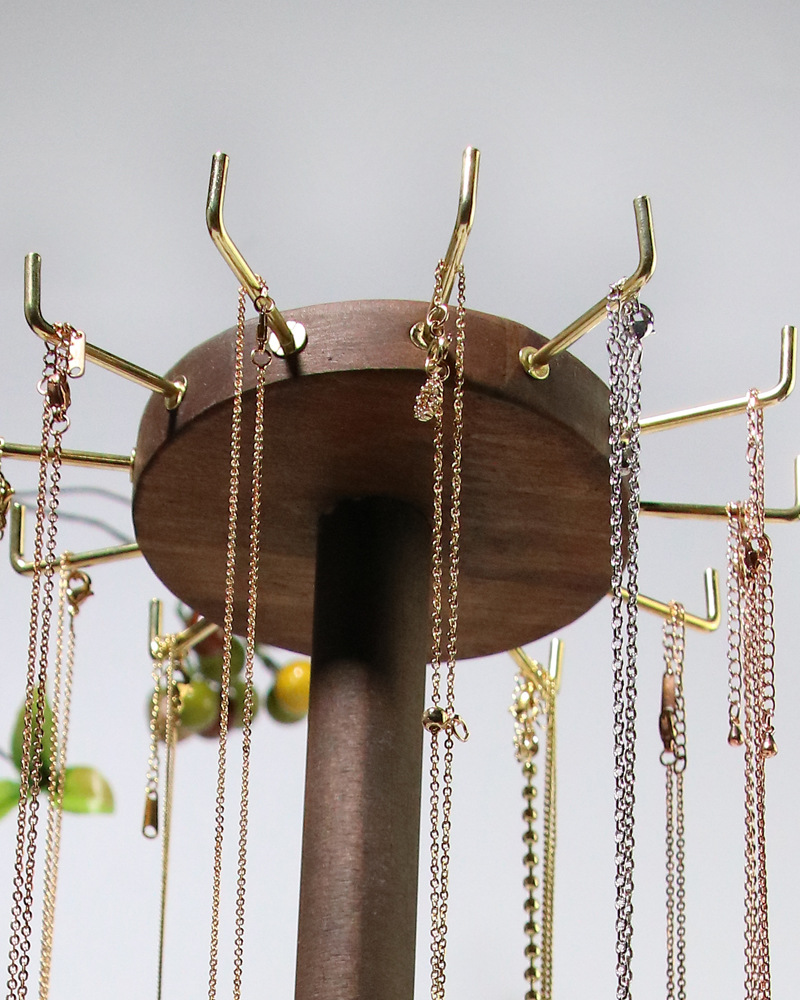 1080g Weight Jewelry Display Classification 1 Piece Quantity Wood Material Solid Color Pattern Simple Style Style 1 Piece Wood Simple Style Solid Color Jewelry Display 4