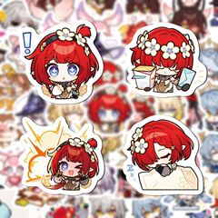 崩壊星空鉄道ステッカー 204 枚、キアナ・ウィンジアン 二次元漫画 Q バージョン かわいい DIY ステッカー