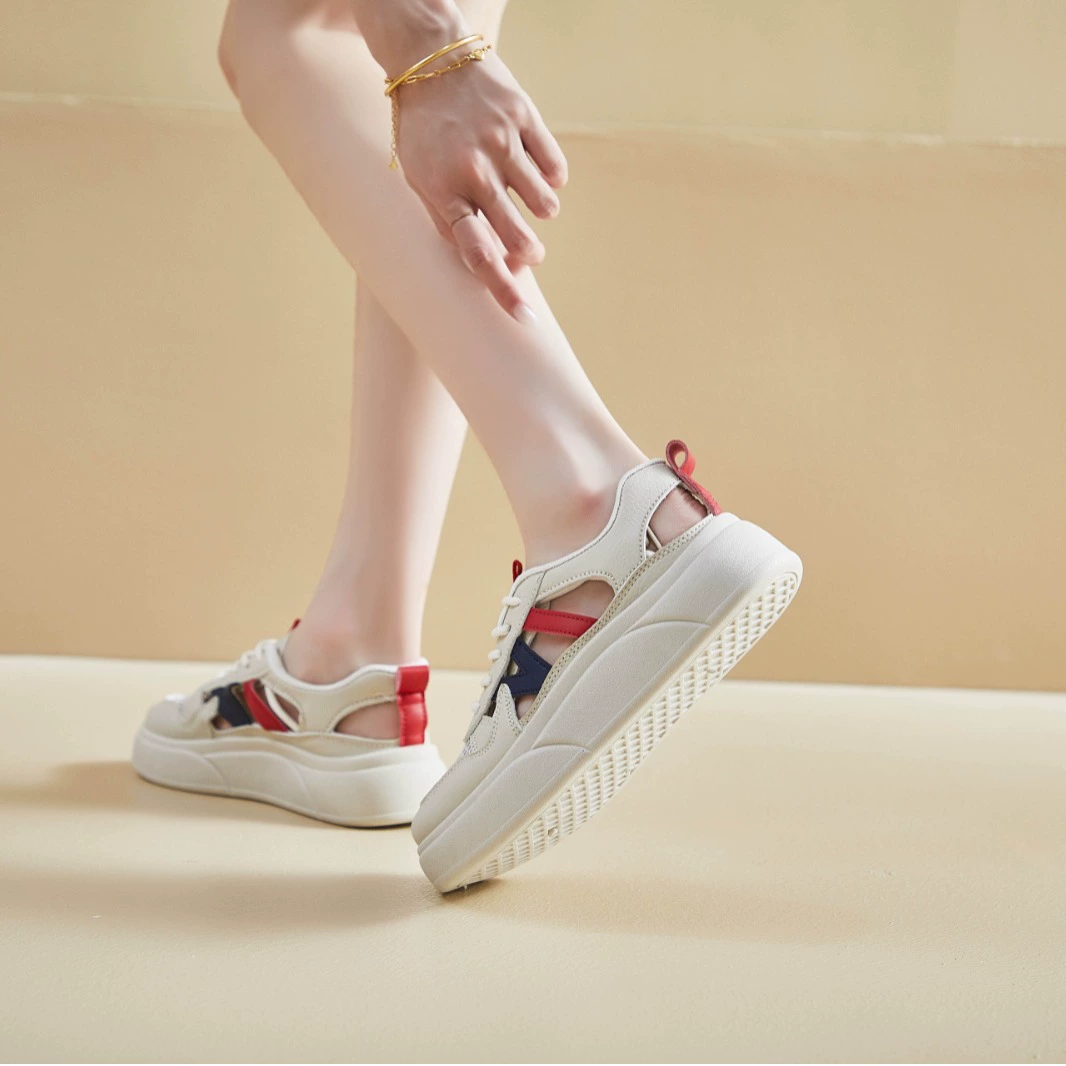Сетчатые полые маленькие белые туфли школьницы корейская версия 2024 года новая дикая спортивная повседневная плоская обувь женская