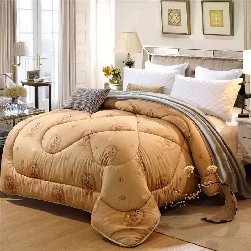 公司活动驼绒被会销礼品被礼盒装春秋被加厚冬被驼毛被年会被子团