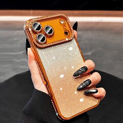 iPhone17promax 携帯電話ケース電気メッキエッジドリル新しい Apple 16 シリコンケース 1514 グラデーショングリッターに適しています。