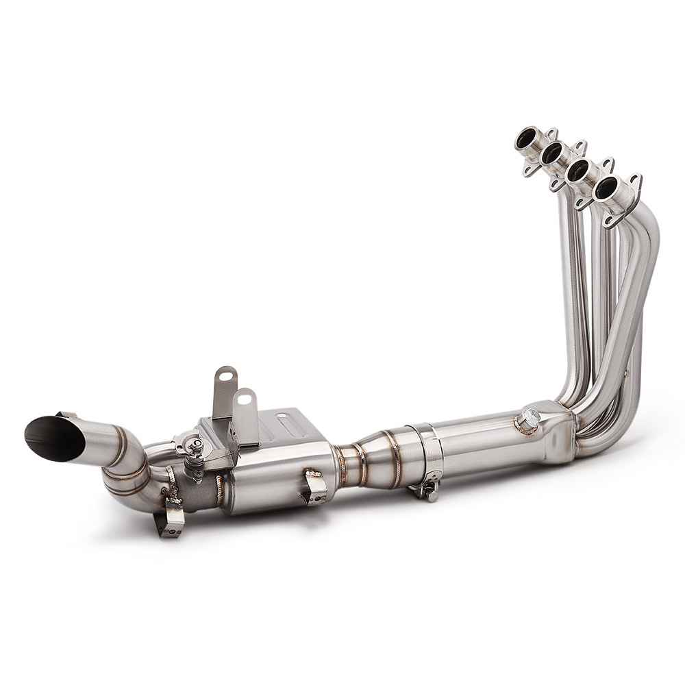 Suitable for Motorcycle Qianjiang Sai 421 Stainless Steel Dual-Channel Valve Back-Pressure Box Front Exhaust Pipe Non-Destructive Installation