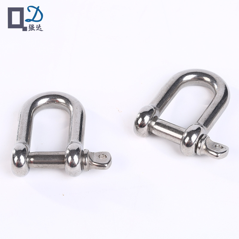 厂家直供不锈钢D型卸扣 起重环M3-M20卸扣 工业用五金配件D型卸扣
