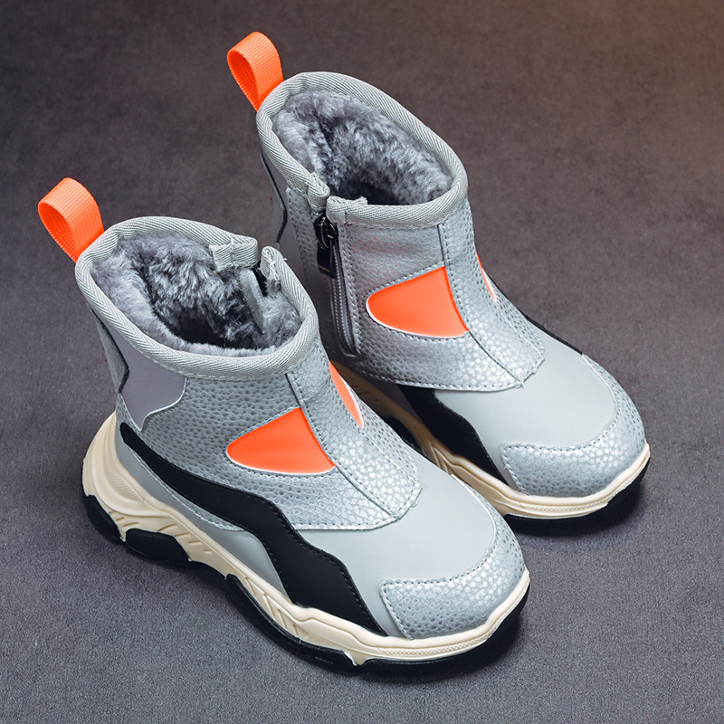 Scarpe per bambini nuove da uomo invernali 2023 per bambini, stivali da neve per ragazze, scarpe di cotone spesse e morbide_voghion.com