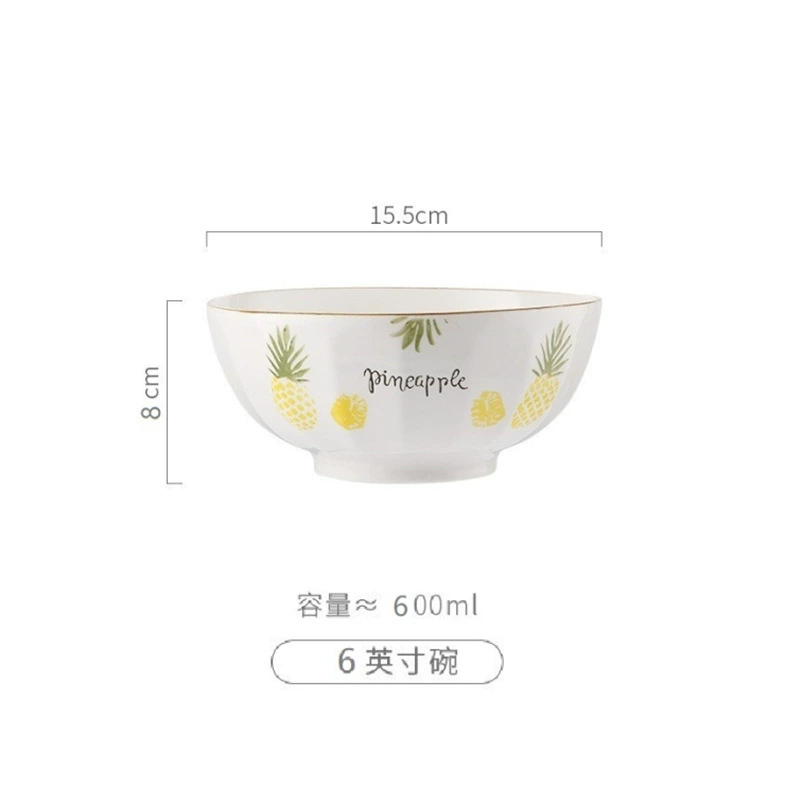 Керамическая посуда New Pineapple pattern, тарелки для ужина, миски, палочки и ложки, опции оптовые