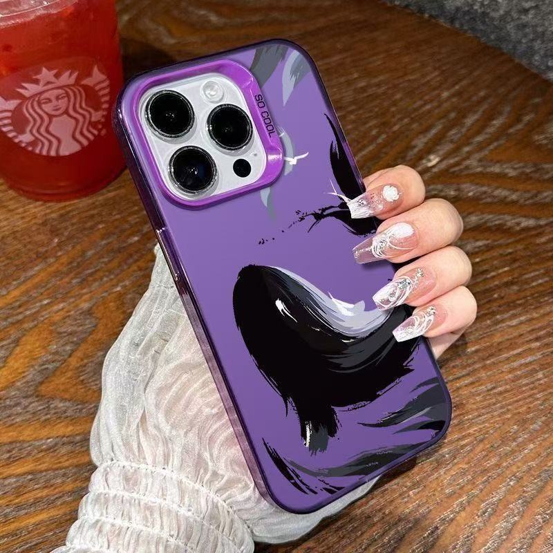 Nueva tinta ballena para iPhone 16 funda para teléfono móvil Apple 15promax/14 personalidad 13pro12 Europa y América
