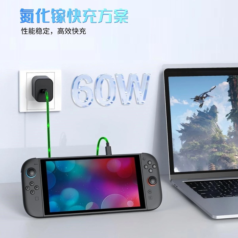 60W充电器适用任天堂Switch2主机游戏机电源20V3ANS2代火牛快充|undefined