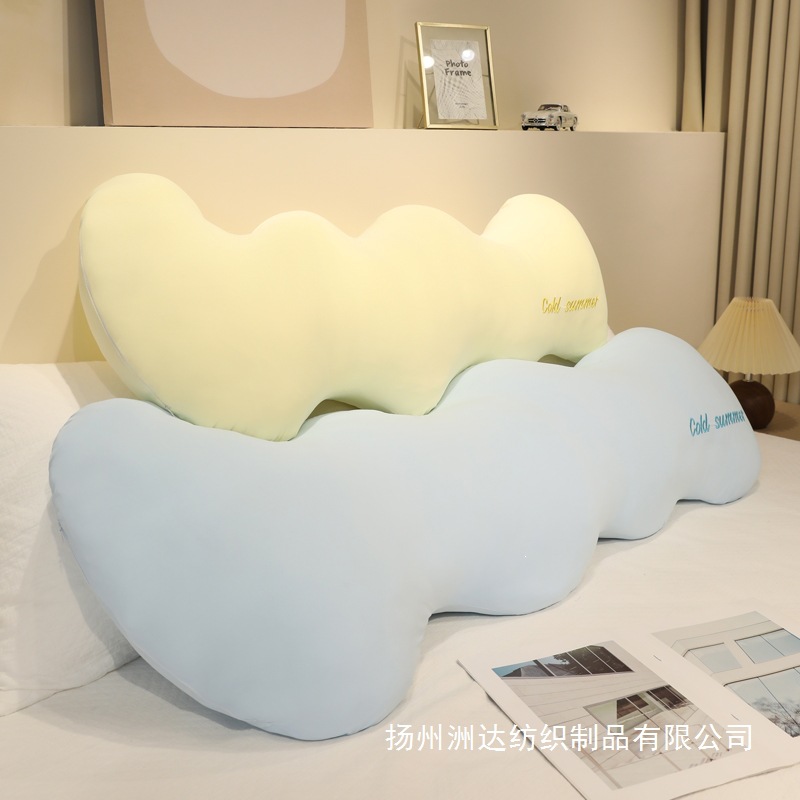 Cute sensación fría nube almohada seda ondulada juguetes de peluche largos muñecas para niñas muñecas de piernas para dormir muñecas de tamaño grande