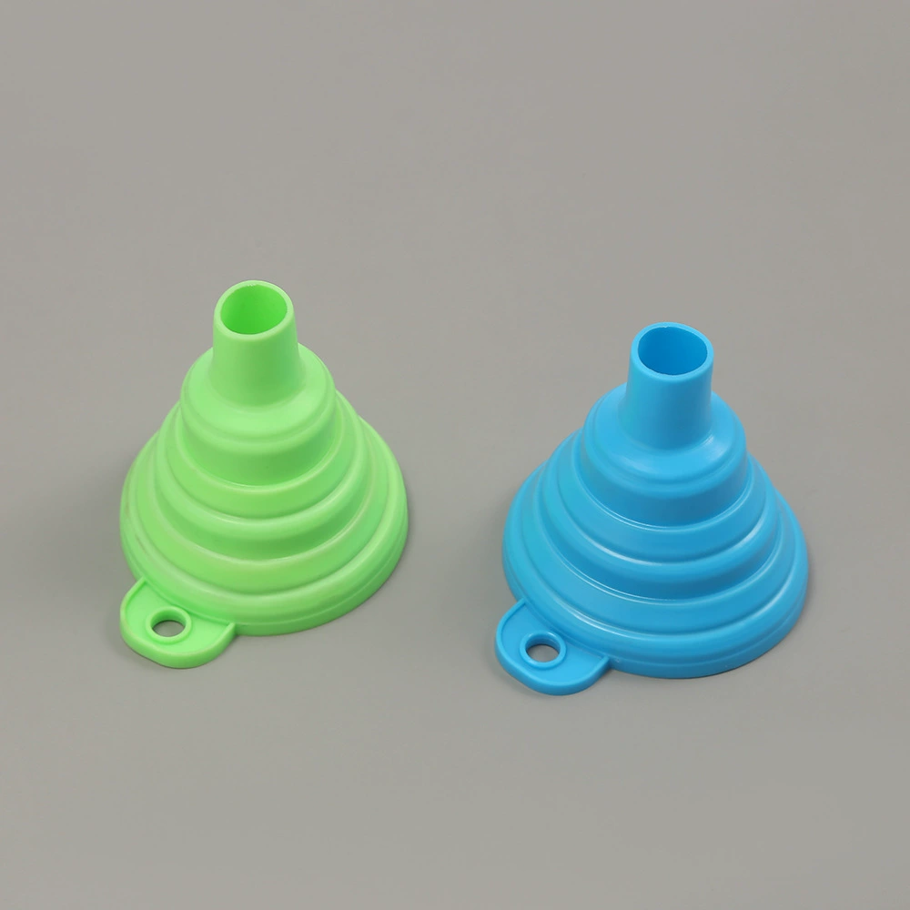 Кухонная Бытовая портативная складная силиконовая Воронка с длинным воротом Выдвижная Бытовая субупаковка для жидкости маленькая воронка