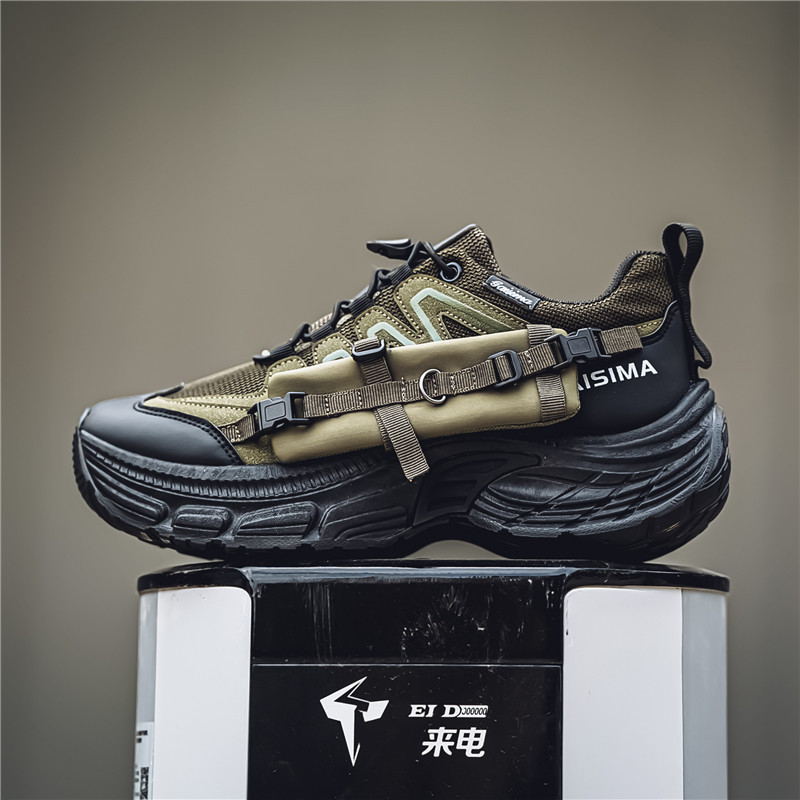 2025 cuatro estaciones de transmisión en vivo zapatos casuales personales de moda nacional lazos herramientas deportivas al aire libre zapatos de montaña zapatos de hombre