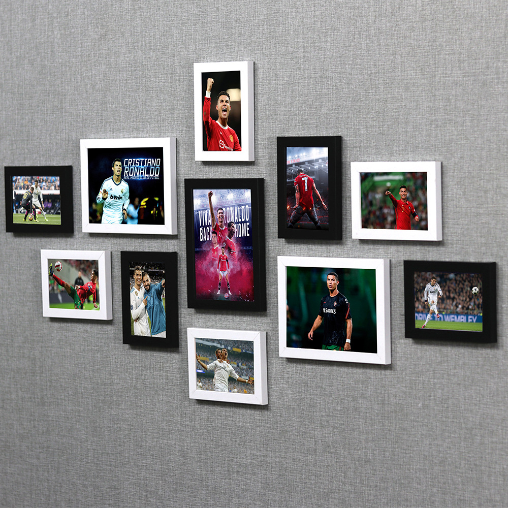 C Luo cartel UEFA fútbol Copa del Mundo estrella dormitorio mural de la pared dormitorio pintura decorativa montado en la pared marco de fotos Foto de la pared