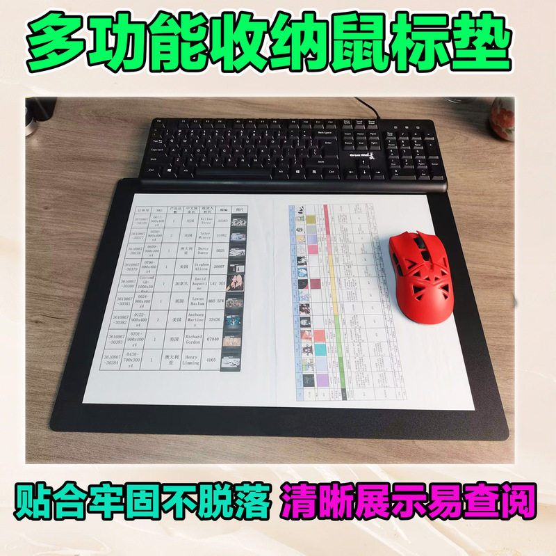 Factory Direct Sales Specializes in Various Customized Multifunctional Frosted Pvc Photo Frame Mouse Pads, Business Card Mouse Pads