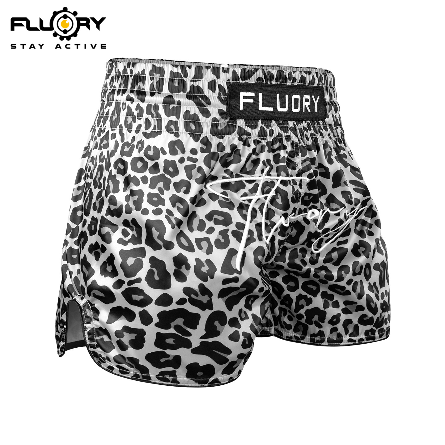 Fluory Boxing Pants Sports Casual Shorts Leopard Print Fighting Training Clothes Sanda Pants Men's and Women's Fighting Muay Thai Pants