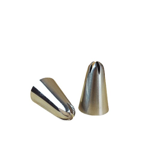 Cookie decorating nozzle, 2D nozzle, large and small, 6 teeth, one-piece cupcake rose nozzle, baking tool