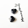 Resin, realistic pendant, earrings heart-shaped, necklace with accessories, handmade