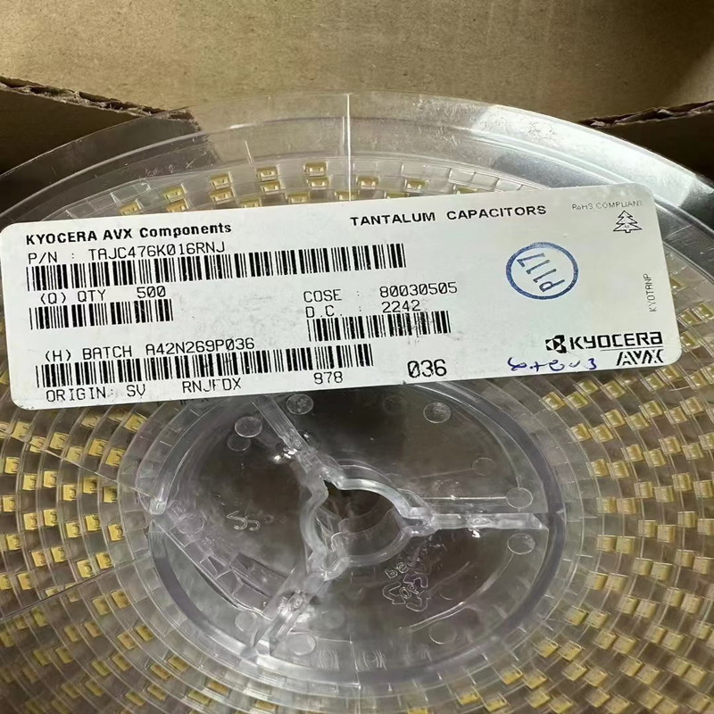 供应钽电容 47UF16V C型TAJC476K016RNJ/全系列BOM表配套电子现货