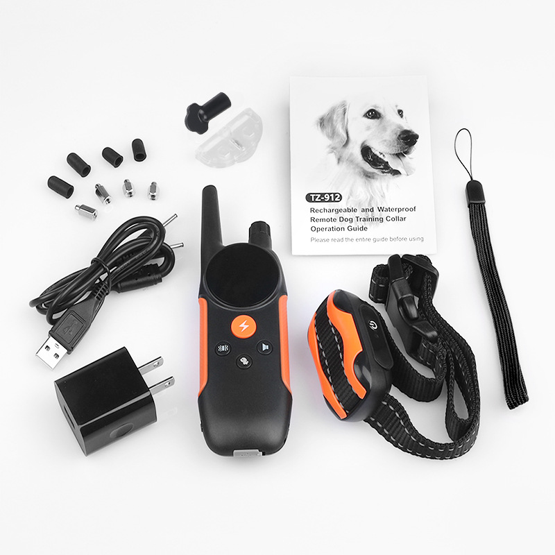 亚马逊热销遥控训狗器项圈遥控远程训练器宠物用品止吠器训狗器