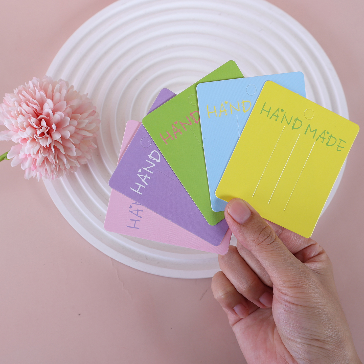 Nuevo color 7.5x6.5 clip de cabello 2 tarjetas de papel accesorios de joyería DIY para niños tarjetas de joyería de cabello bolsas OPP