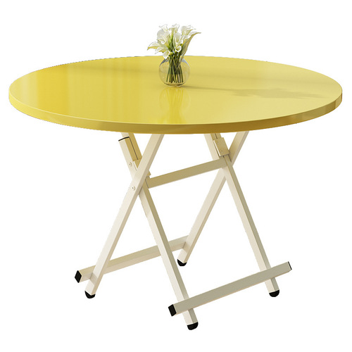 Factory Direct Sale One-Time Delivery Round Simple Foldable Tabletop Table Children Outdoor Dining Table
