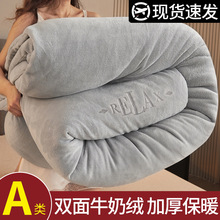 2025新款牛奶绒冬被加厚保暖被子被芯宿舍单双人棉被冬季被褥批发