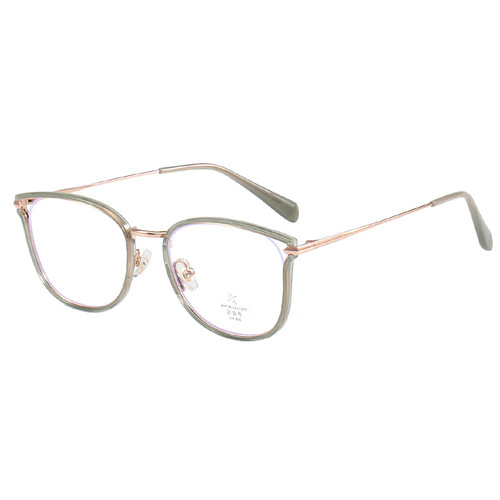 M2293 ultra-light cat eye frame glasses for women, can be equipped with prescription myopia glasses, plain hollow ins windproof blue light flat mirrors
