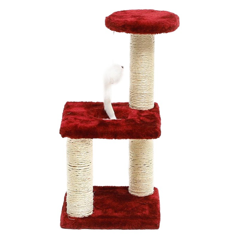 Venta directa de fábrica, marco de escalada para gatos, columna de agarre para gatos de sisal de tres capas, garra de molienda para gatos pequeños y medianos, tabla de agarre para gatos, juguete al por mayor