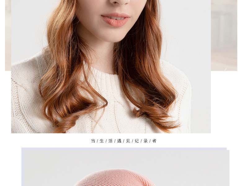 9960 Winter plush pile up for women's outdoor warmth cover hat with wide brim, small face and ear protection,_voghion.com