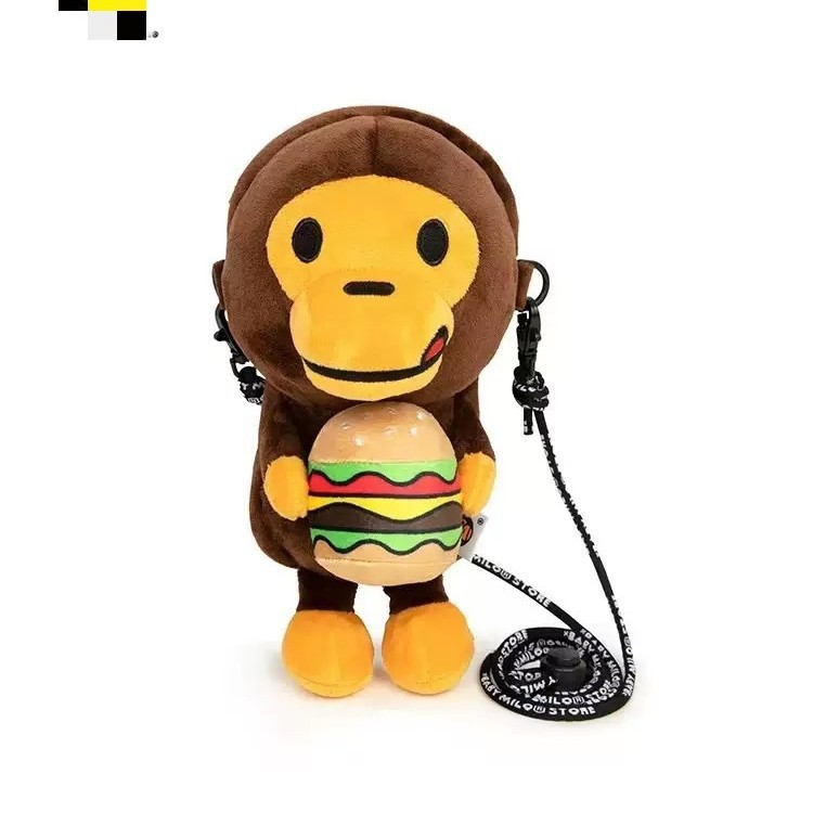 Japón marca de moda bapex Milo mono niño hombro oblicuo bolso para teléfonos móviles bolso para teléfonos móviles camuflado cartón calle